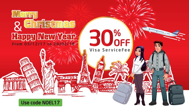 Noel & New year Discount-Visa processing