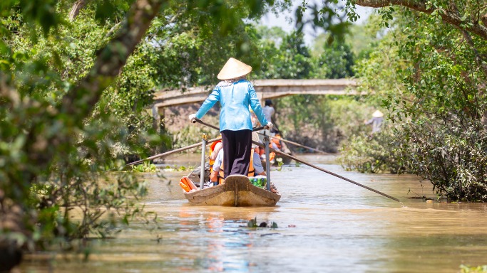 Boat trip to Mekong Delta