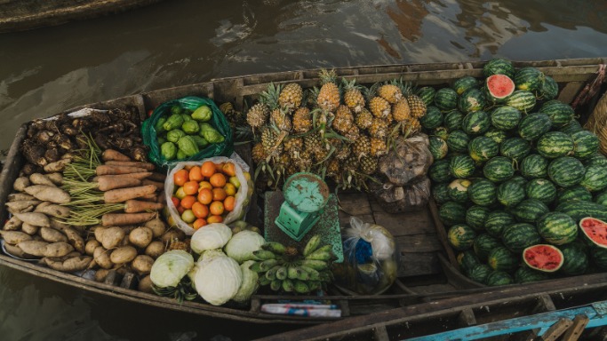 Cai Rang floating market Mekong