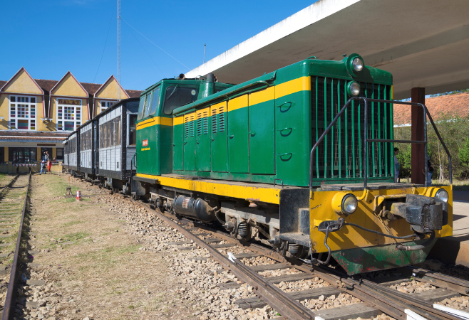 Take a train ride at the old Dalat Train Station