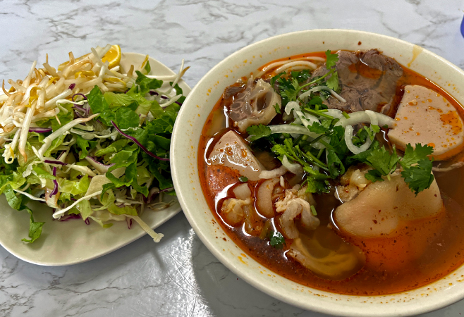 Bun Bo Hue is one of the most popular foods in Central Vietnamese