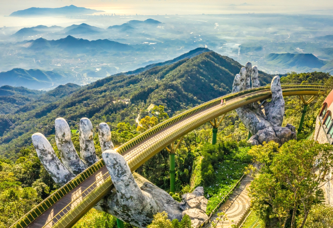 The Golden Bridge in Ba Na Hills