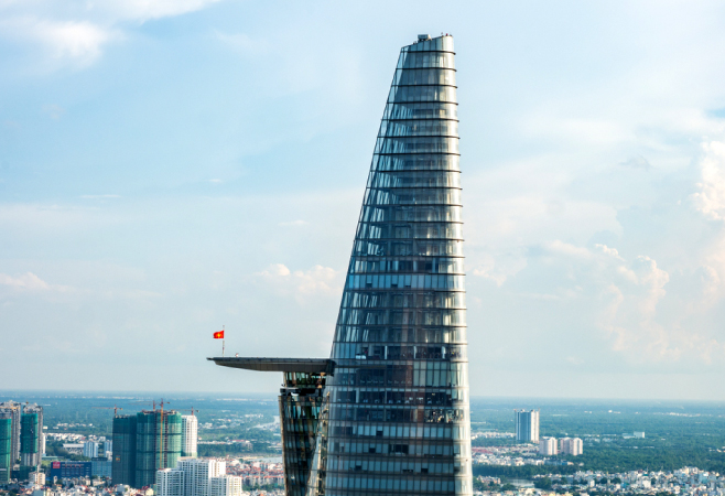 The Ho Chi Minh City's tallest building Bitexco Financial Tower 