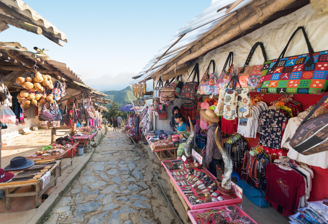 Unique goods and presents can be found in the many local markets in Sapa