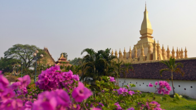 Temples in Mekong Delta